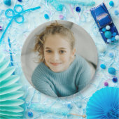 Aangepaste Foto Eenvoudig Grappig Gezicht Papieren Bordje (Feest)