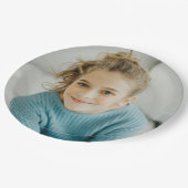 Aangepaste Foto Eenvoudig Grappig Gezicht Papieren Bordje (Gekanteld)