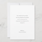 Aangepaste foto Eenvoudig modern script Aankondiging (Achterkant)