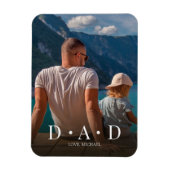 Aangepaste foto Eenvoudig moderne papa Magneet (Verticaal)