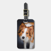 Aangepaste Foto Eenvoudige Gepersonaliseerde Famil Bagagelabel (Voorkant verticaal)