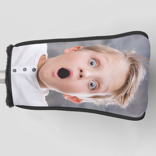 Aangepaste foto Eenvoudige Gepersonaliseerde Golfe Golfheadcover (Voorkant)