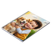 Aangepaste foto Eenvoudige gepersonaliseerde Golfe Notitieboek (Linkerzijde)