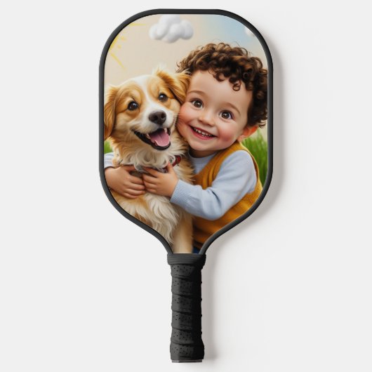 Aangepaste foto Eenvoudige gepersonaliseerde Golfe Pickleball Paddle (Voorkant)