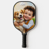 Aangepaste foto Eenvoudige gepersonaliseerde Golfe Pickleball Paddle (Achterkant)
