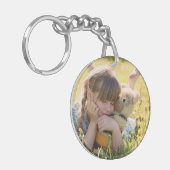 Aangepaste foto eenvoudige kinder vogel Acrylische Sleutelhanger (Voorkant Links)