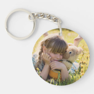 Aangepaste foto eenvoudige kinder vogel Acrylische Sleutelhanger