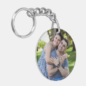Aangepaste foto, eenvoudige liefde sleutelhanger (Voorkant Links)