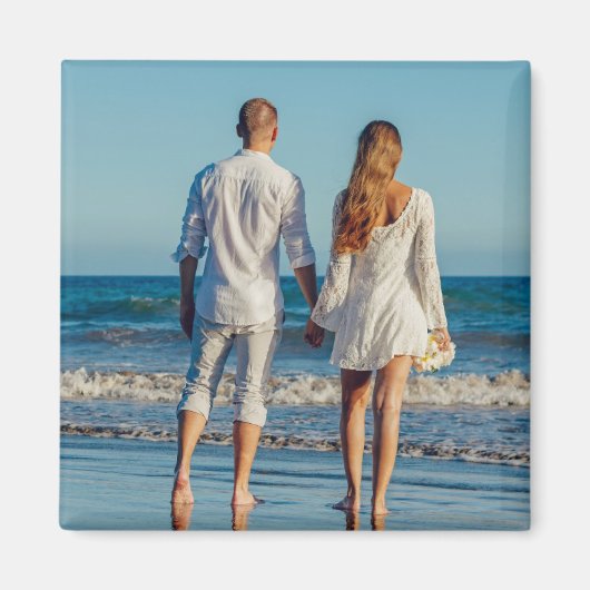 Aangepaste foto eenvoudige, minimale, unieke sleut magneet (Voorkant)