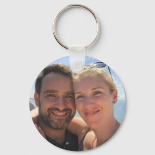 Aangepaste foto eenvoudige minimalistische sleutel sleutelhanger