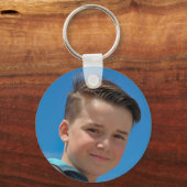 Aangepaste foto eenvoudige minimalistische sleutel sleutelhanger (Voorkant)