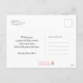 Aangepaste foto Eenvoudige moderne kalender 2026 F Feestdagenkaart (Achterkant)