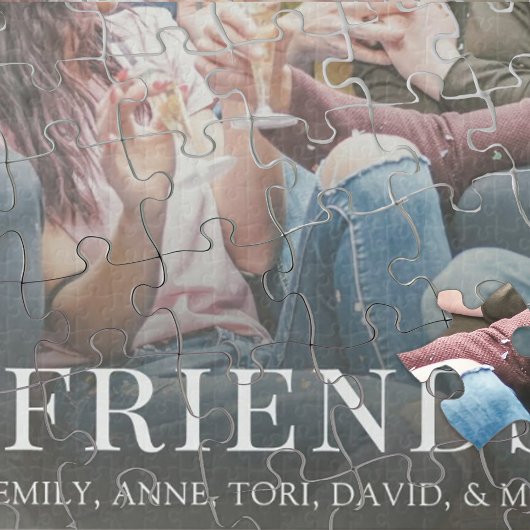 Aangepaste foto Eenvoudige moderne vrienden Legpuzzel