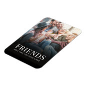 Aangepaste foto Eenvoudige moderne vrienden Magneet (Linkerzijde)