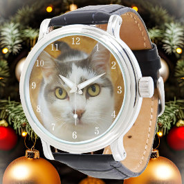 Aangepaste foto Eenvoudige, persoonlijke, persoonl Horloge