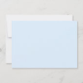 Aangepaste foto Eerste Heilige Communie Blauw Bedankkaart (Achterkant)