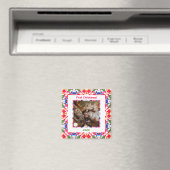 Aangepaste foto eerste kerst pasgetrouwden nieuw h magneet (Insitu (Vaatwasser))