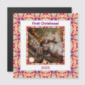 Aangepaste foto Eerste Kerstmis Nieuw Weds Nieuw H (Voorkant / Achterkant)