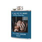 Aangepaste foto-eerste Vaderdag-fles Heupfles (Links)