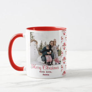 Aangepaste foto, elegant kerstfeest mok