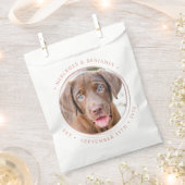 Aangepaste foto Elegant Roos Gold Personalize Wedd Bedankzakje (Geknipt)