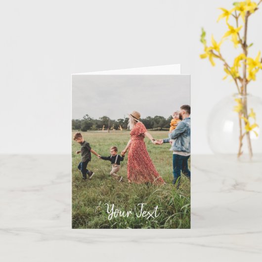 Aangepaste foto- en aangepaste tekst Sjabloon (Gele Bloem)