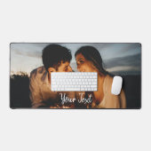 Aangepaste foto- en aangepaste tekst Sjabloon Bureaumat (Keyboard & Muis)