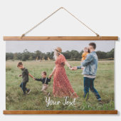 Aangepaste foto- en aangepaste tekst Sjabloon Hangend Wandkleed (Voorkant)