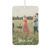 Aangepaste foto- en aangepaste tekst Sjabloon Luchtverfrisser (Voorkant)