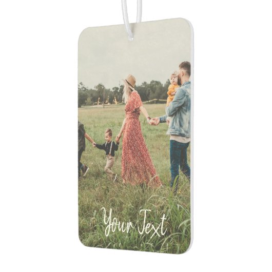 Aangepaste foto- en aangepaste tekst Sjabloon Luchtverfrisser (Links)