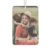 Aangepaste foto- en aangepaste tekst Sjabloon Luchtverfrisser (Achterkant)