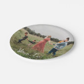 Aangepaste foto- en aangepaste tekst Sjabloon Papieren Bordje (Gekanteld)