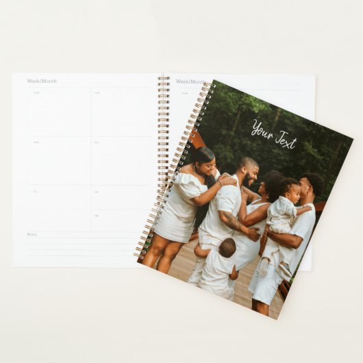 Aangepaste foto- en aangepaste tekst Sjabloon Planner (Display)