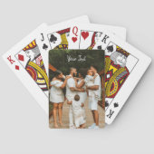 Aangepaste foto- en aangepaste tekst Sjabloon Pokerkaarten (Achterkant)