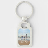 Aangepaste foto- en aangepaste tekst Sjabloon Sleutelhanger (Voorkant)