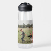 Aangepaste foto- en aangepaste tekst Sjabloon Waterfles (Voorkant)