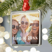 Aangepaste foto en Afstuderen Jaar Metalen Ornament