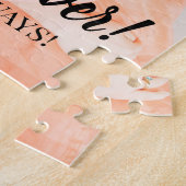 Aangepaste foto en bericht legpuzzel (Zijkant)