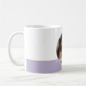 Aangepaste foto- en berichtenwit en Lila C123-gehe Koffiemok (Links)