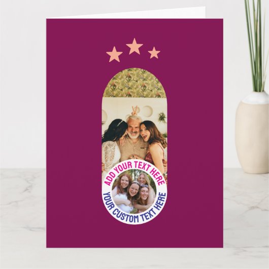 📸 Aangepaste foto- en berichtkaart – Gepersonalis Kaart (Voorkant)