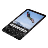 Aangepaste foto en bijschrift flexibele magneet (Linkerzijde)