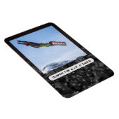 Aangepaste foto en bijschrift flexibele magneet (Rechterzijde)