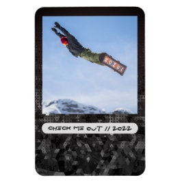 Aangepaste foto en bijschrift flexibele magneet