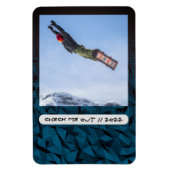 Aangepaste foto en bijschrift flexibele magneet (Verticaal)