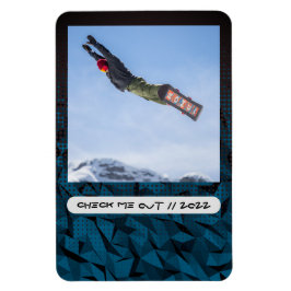 Aangepaste foto en bijschrift flexibele magneet