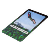 Aangepaste foto en bijschrift flexibele magneet (Linkerzijde)