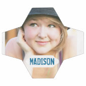 Aangepaste foto en bord met witte naam voetbal (Enkel)