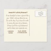 Aangepaste foto en gepersonaliseerd bericht uitnodiging briefkaart (Achterkant)