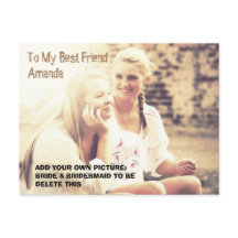 Aangepaste foto en gepersonaliseerd bericht