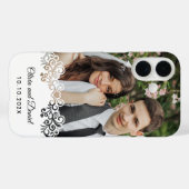Aangepaste foto en gepersonaliseerd huwelijkscadea Case-Mate iPhone case (Achterkant (horizontaal))